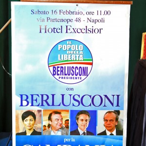 Il Popolo della Liberta'  con Berlusconi per la Campania. Febbraio 2013