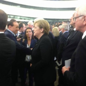 Berlusconi a Strasburgo