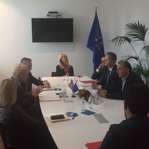 Bruxelles incontro con il senatore statunitense Liebermann. martusciello giugno 2017