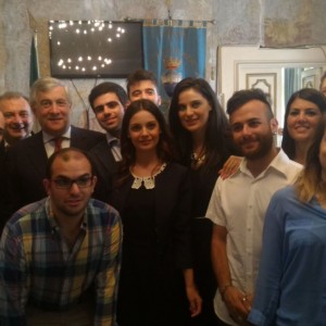 Fulvio Martusciello con Antonio Tajani a Vietri