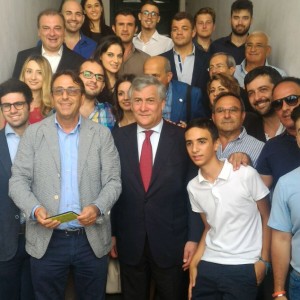 Fulvio Martusciello con Antonio Tajani a Vietri
