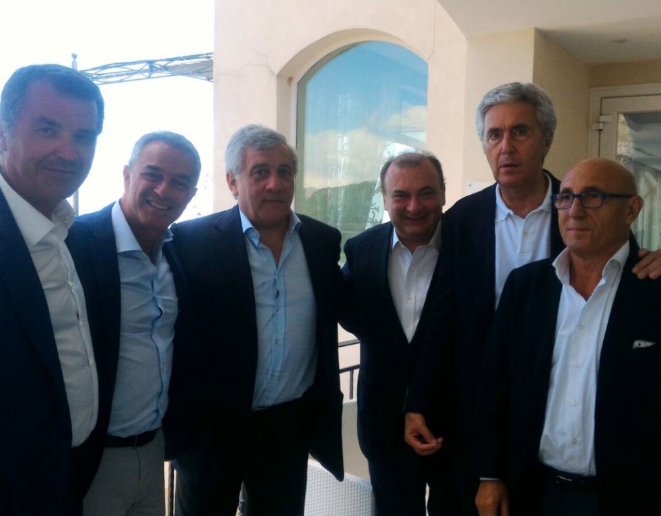 Antonio Tajani e Fulvio Martusciello a Vietri
