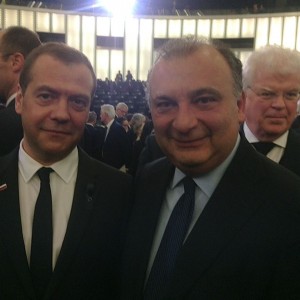 Fulvio Martusciello con presidente russo Medvedev